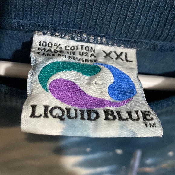 Vintage RARE 1997 Liquid Blue Star Wars All Over Print Tee Shirt - Picture 5 of 8